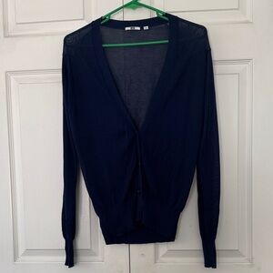 Uniqlo Navy Blue lightweight Cardigan XL